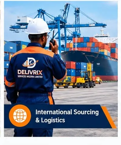 International sourcing and logistics at a container port